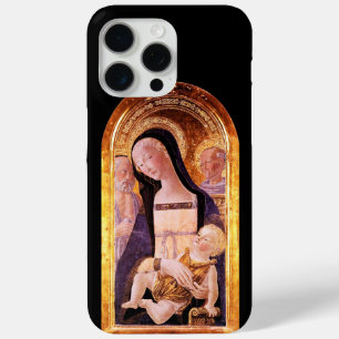 FUNDA PARA iPhone 15 PRO MAX VIRGEN CON NIÑO Y SANTOS