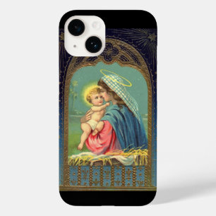 Funda Para iPhone 14 De Case-Mate Virgen de la Natividad sosteniendo al Niño Jesús