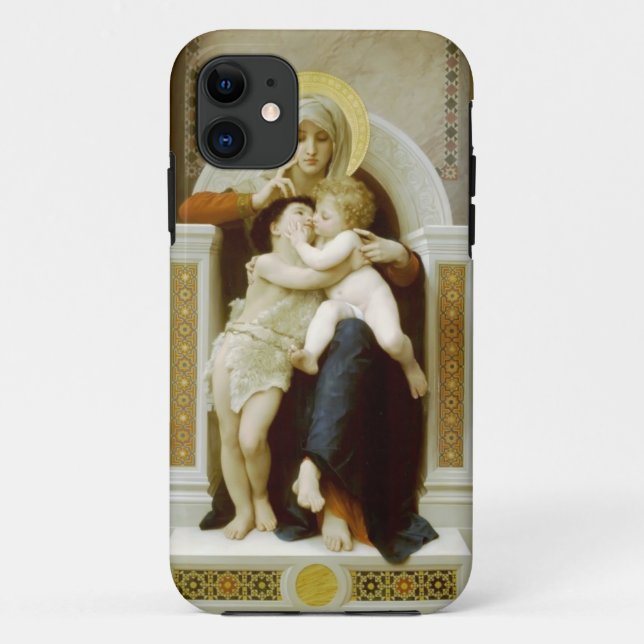 Funda De Case-Mate Para iPhone Virgen, Jesús y St John de Guillermo (Reverso)