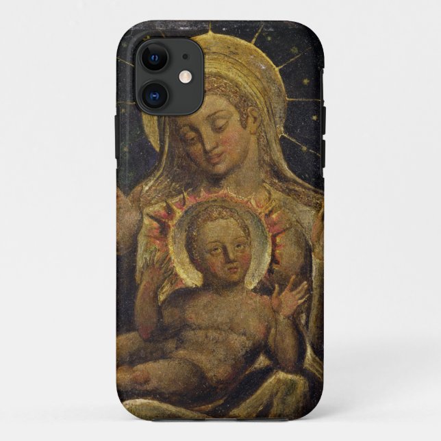Funda De Case-Mate Para iPhone Virgen y niño, 1825 (tempera en el panel) (Reverso)