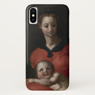 Funda Para iPhone X Virgen y niño, conocidos como Madonna del Libro