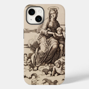 Funda Para iPhone 14 De Case-Mate Virgen y Niño en las Nubes