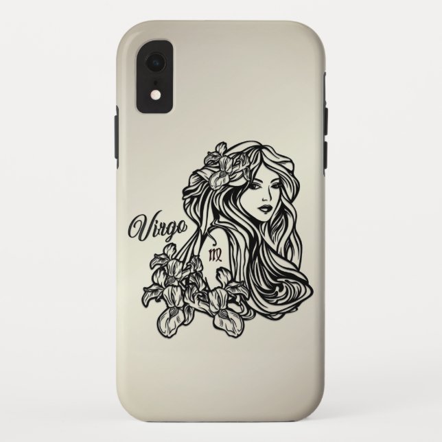 Funda De Case-Mate Para iPhone Virgo La Virgen Zodíaco Dorado (Reverso)