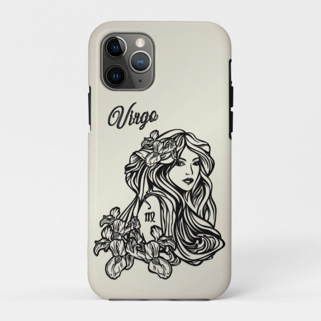 Funda De Case-Mate Para iPhone Virgo La Virgen Zodíaco Dorado (Reverso)