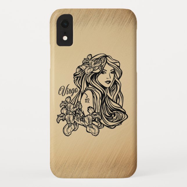 Funda De Case-Mate Para iPhone Virgo Zodiac Antigüedad (Reverso)