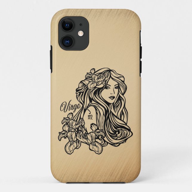 Funda De Case-Mate Para iPhone Virgo Zodiac Antigüedad (Reverso)