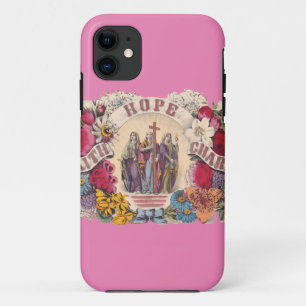 Funda Para iPhone 11 Virtudes teologales Fe, Esperanza y Caridad