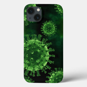 Funda Para iPhone 13 Virus Covid Patógenos Infección