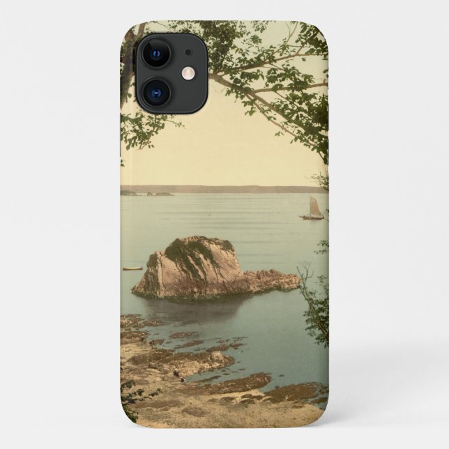 Funda De Case-Mate Para iPhone Visión desde Tenby, Pembrokeshire, País de Gales (Reverso)