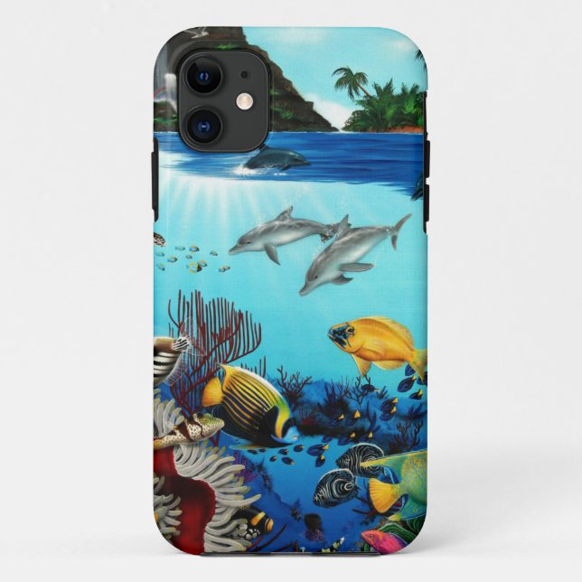 Funda De Case-Mate Para iPhone Visiones tropicales (Reverso)