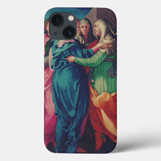 Funda De Case-Mate Para iPhone Visita de Virgen por Pontormo (Reverso)
