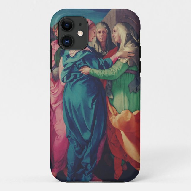 Funda De Case-Mate Para iPhone Visita de Virgen por Pontormo (Reverso)