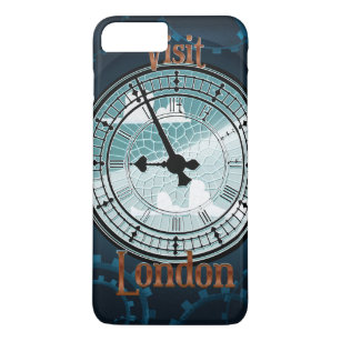 Funda Para iPhone 8 Plus/7 Plus Visita el afiche de viaje de Londres Victoriano