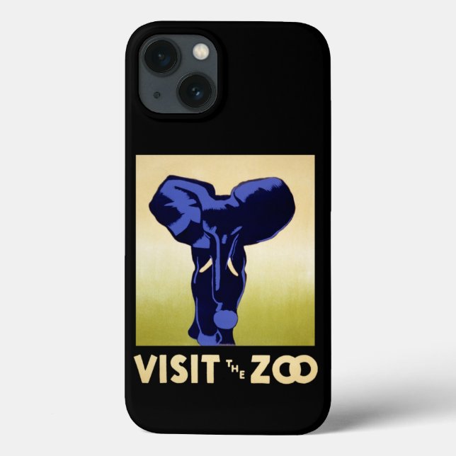Funda De Case-Mate Para iPhone Visite el parque zoológico (Reverso)