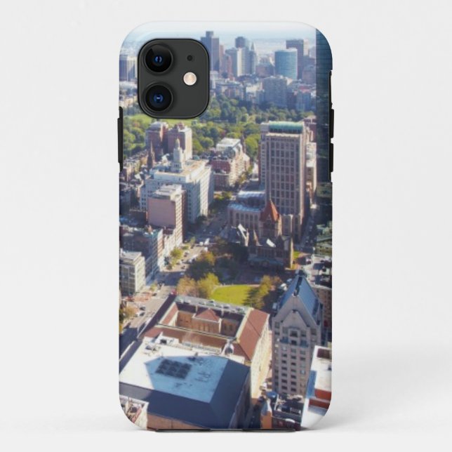 Funda De Case-Mate Para iPhone Vista aérea de Boston (Reverso)