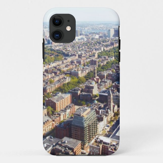 Funda De Case-Mate Para iPhone Vista aérea de Boston (Reverso)