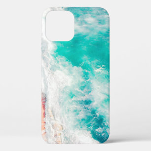 Funda Para iPhone 12 Vista aérea de las olas del océano