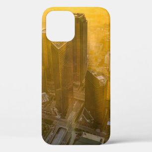 FUNDA PARA iPhone 12 VISTA AÉREA DE LOS EDIFICIOS DE LA CIUDAD DURANTE 