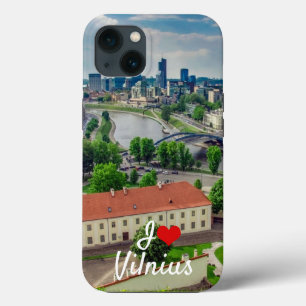 Funda Para iPhone 13 Vista aérea de Vilna, Lituania