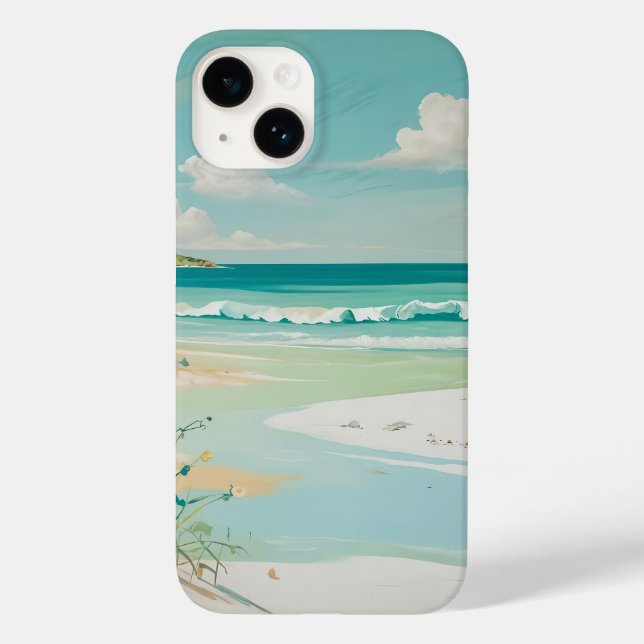 Funda De Case-Mate Para iPhone Vista costera tranquila (Reverso )