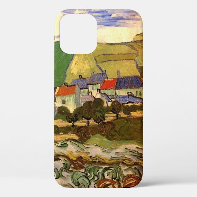 Funda De Case-Mate Para iPhone Vista de Auvers por Vincent van Gogh (Reverso )