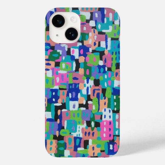 Funda De Case-Mate Para iPhone Vista de la ciudad de noche (Reverso )