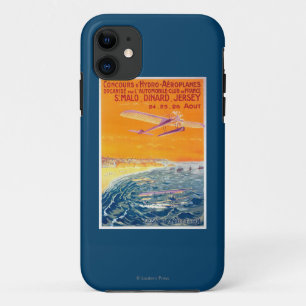 Funda Para iPhone 11 Vista de los aviones del flotador en poster del