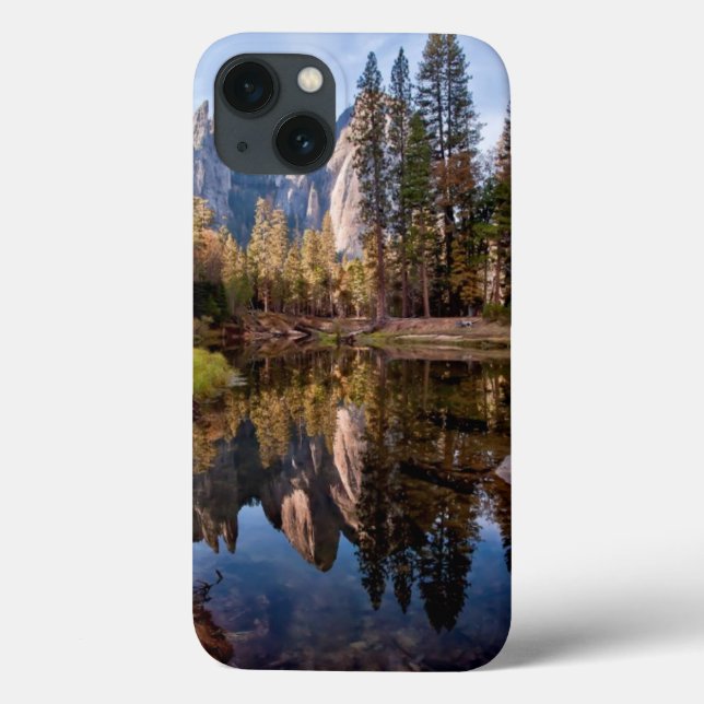 Funda De Case-Mate Para iPhone Vista de los picos de la catedral (Reverso)