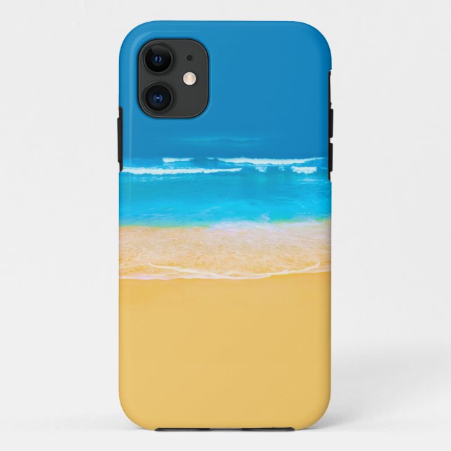 Funda De Case-Mate Para iPhone Vista de playa (Reverso)