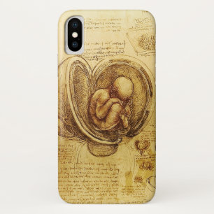 Funda Para iPhone X Vista de un feto en el útero, Ob-Gyn Medical