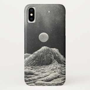 Funda Para iPhone X Vista de un planeta desde la luna