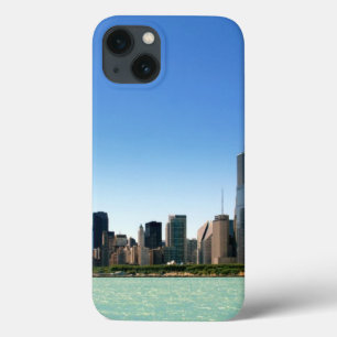 Funda Para iPhone 13 Vista del horizonte de Chicago por el lago