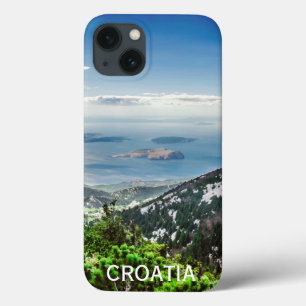Funda Para iPhone 13 Vista del mar desde las montañas en Croacia