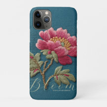 Vista Floral Bordada en Flor