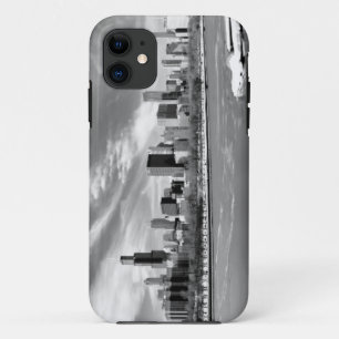Funda Para iPhone 11 Vista panorámica del horizonte de Chicago en invi