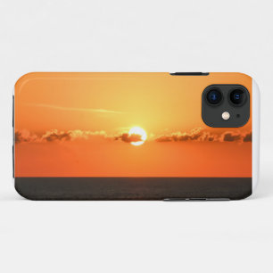 Funda Para iPhone 11 Vista romántica, bella puesta de sol en el Océano