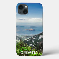 Vistas al mar desde las montañas de Croacia