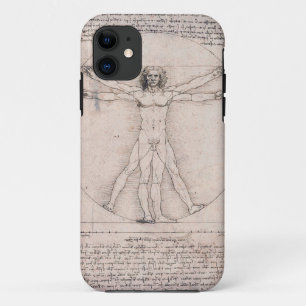 Funda Para iPhone 11 Vitruviano, Leonardo da Vinci