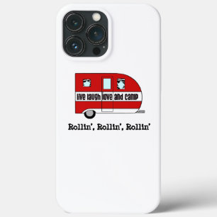 Funda Para iPhone 13 Pro Max "Viva, ríe, ama y campamento"