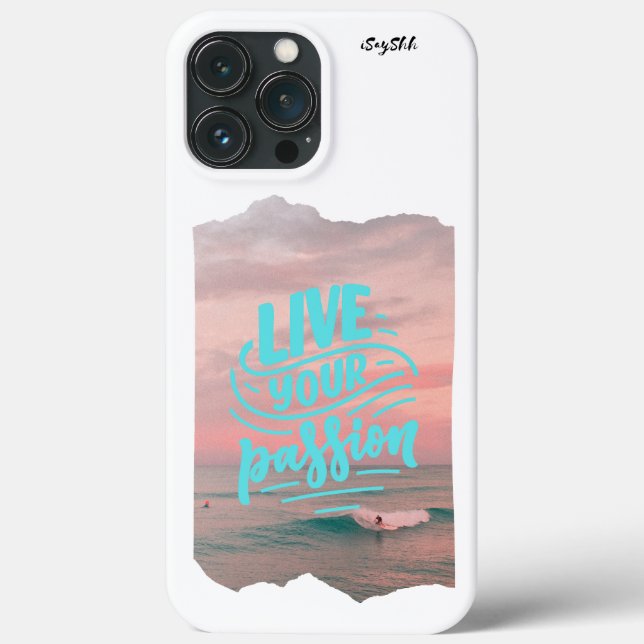 Funda De Case-Mate Para iPhone vive tu pasión (Reverso )