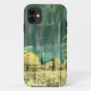 Funda Para iPhone 11 Vivero rústico en la vieja cabaña de madera de bar