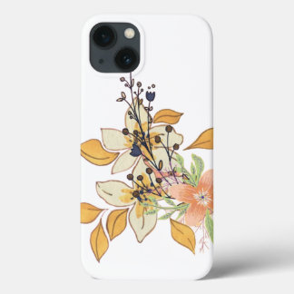 Funda Para iPhone 13 Vivid Bloom en la cubierta para iPhone negro