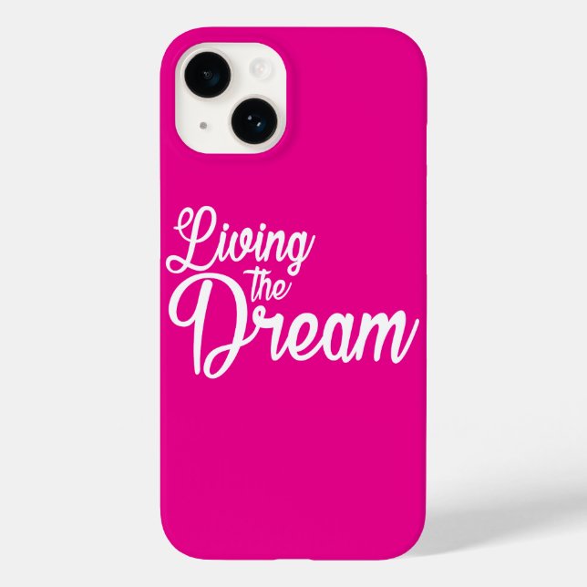 Funda De Case-Mate Para iPhone Viviendo el sueño como motivación Inspiradora (Reverso )