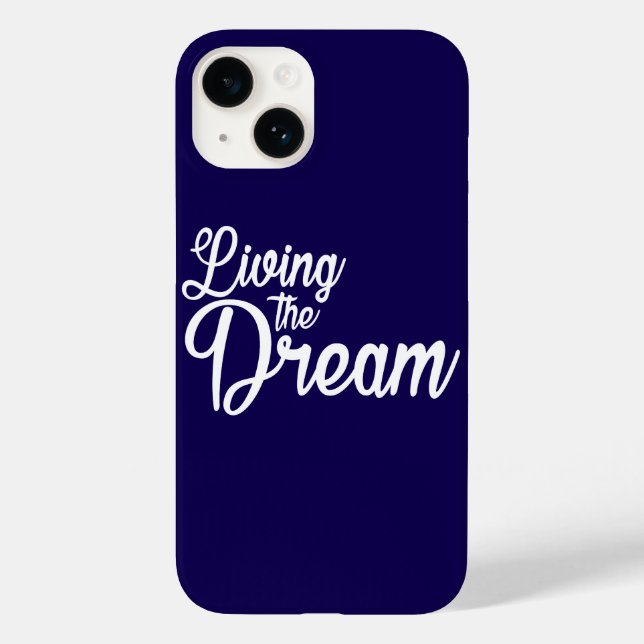 Funda De Case-Mate Para iPhone Viviendo el sueño como motivación Inspiradora (Reverso )