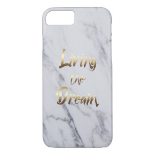 Funda Para iPhone 8/7 Viviendo la tipografía inspiradora del sueño