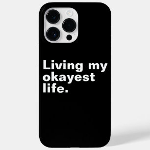 Funda Para iPhone 14 Pro Max De Case-Mate Viviendo mi vida más cómoda. diseño de textos bási