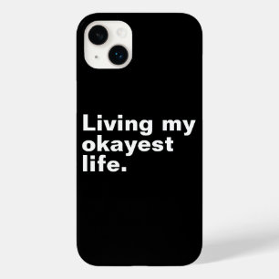 Funda Para iPhone 14 Plus De Case-Mate Viviendo mi vida más cómoda. diseño de textos bási