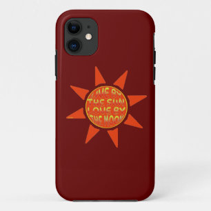 Funda Para iPhone 11 VIVIR AL SOL AMOR POR LA LUNA motivacional     