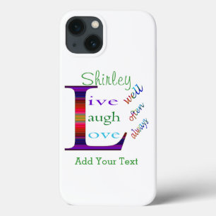 Funda Para iPhone 13 Vivir bien, reír a menudo, amar siempre por Saylor