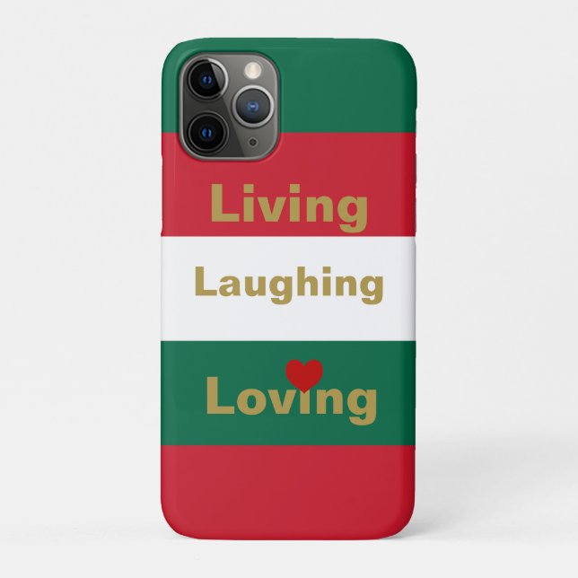 Funda De Case-Mate Para iPhone Vivir, reír, amar (Reverso)